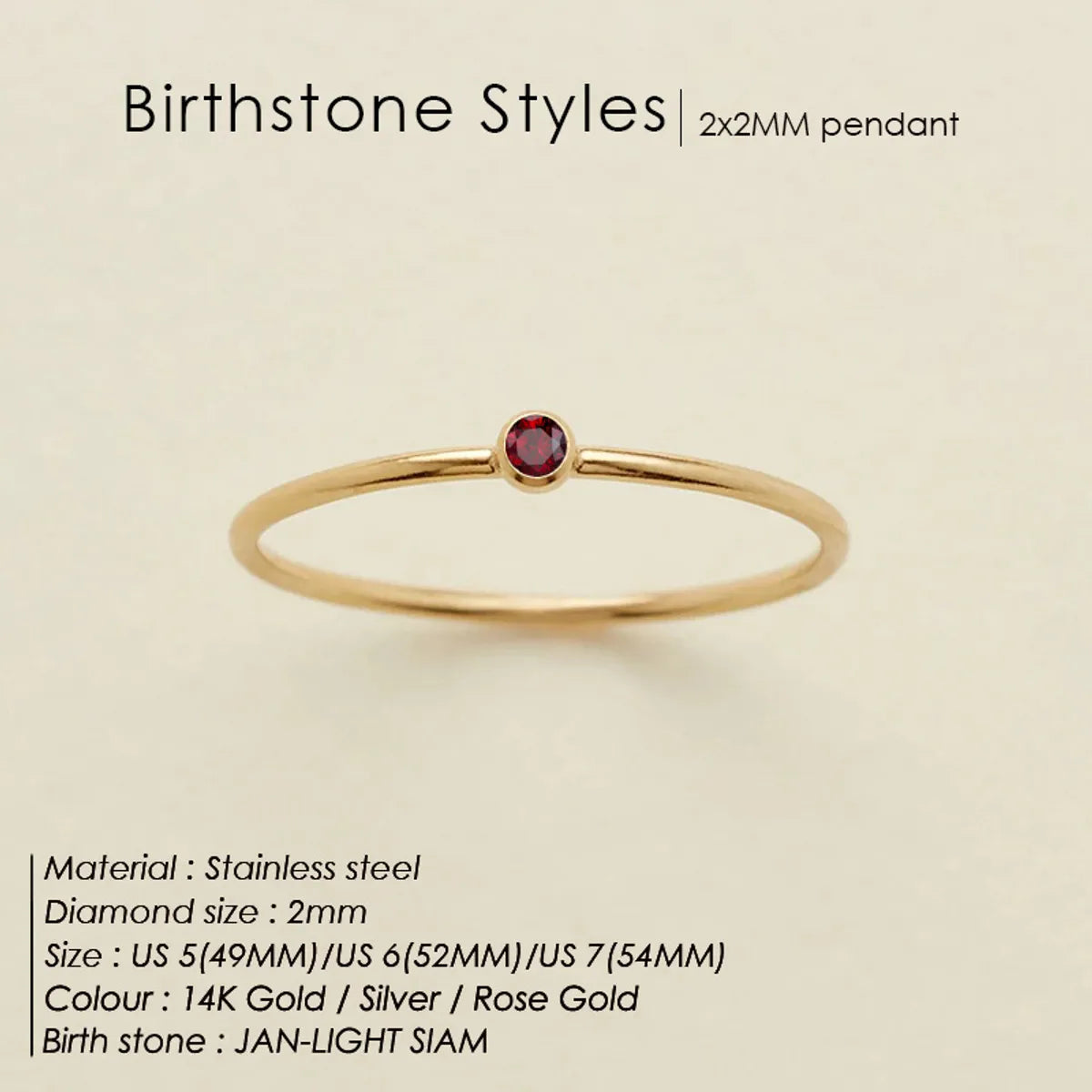 Wholesale Jewelry Simple Style Classic Style Solid Color 304 Stainless Steel Rhinestones Inlay Rings