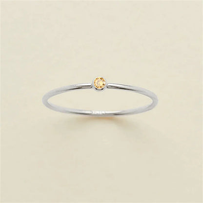 Wholesale Jewelry Simple Style Classic Style Solid Color 304 Stainless Steel Rhinestones Inlay Rings