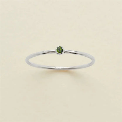 Wholesale Jewelry Simple Style Classic Style Solid Color 304 Stainless Steel Rhinestones Inlay Rings