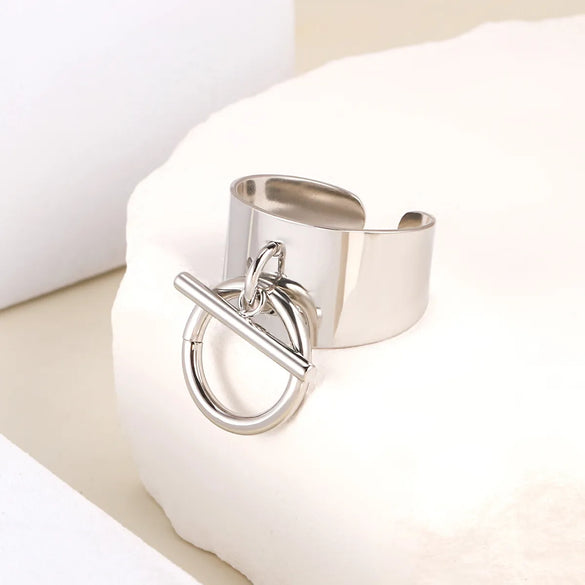 Wholesale Jewelry Simple Style Classic Style Solid Color 304 Stainless Steel Rings