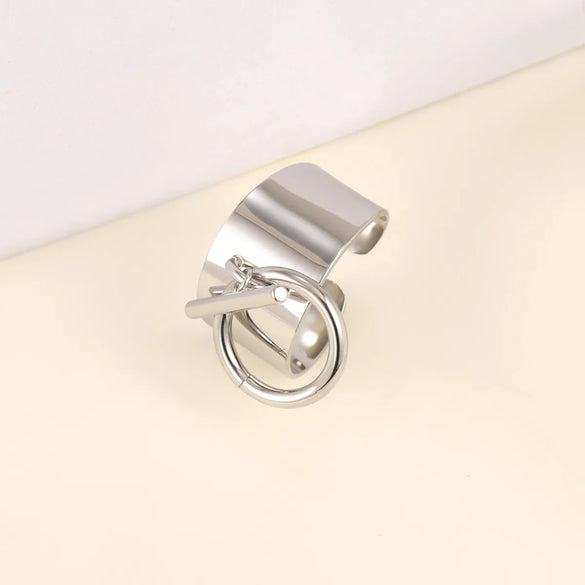 Wholesale Jewelry Simple Style Classic Style Solid Color 304 Stainless Steel Rings
