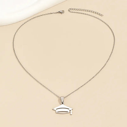 Wholesale Jewelry Simple Style Classic Style Solid Color Stainless Steel Alloy Gold Plated Plating Pendant Necklace