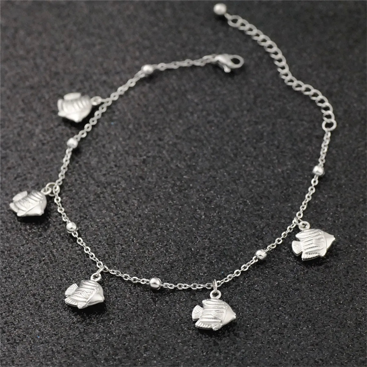 Wholesale Jewelry Simple Style Classic Style Solid Color Titanium Steel Anklet