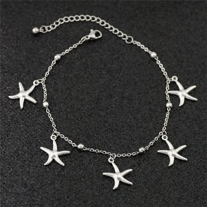 Wholesale Jewelry Simple Style Classic Style Solid Color Titanium Steel Anklet