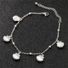 Wholesale Jewelry Simple Style Classic Style Solid Color Titanium Steel Anklet
