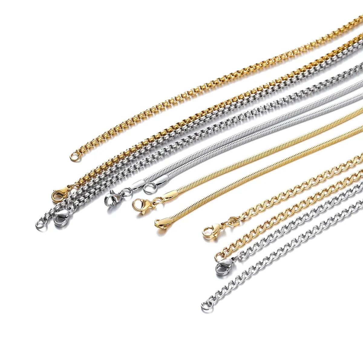 Wholesale Jewelry Simple Style Classic Style Solid Color Titanium Steel Plating Necklace