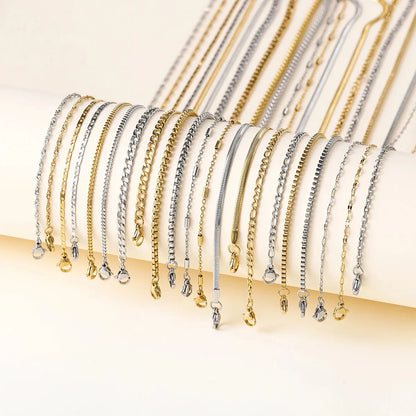 Wholesale Jewelry Simple Style Classic Style Solid Color Titanium Steel Plating Necklace