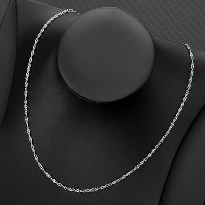 Wholesale Jewelry Simple Style Classic Style Solid Color Titanium Steel Plating Necklace