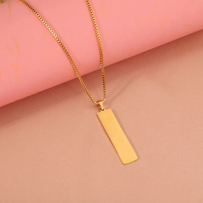 Wholesale Jewelry Simple Style Classic Style U Shape 304 Stainless Steel Plating Pendant Necklace