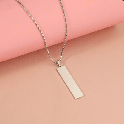 Wholesale Jewelry Simple Style Classic Style U Shape 304 Stainless Steel Plating Pendant Necklace