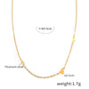 Wholesale Jewelry Simple Style Commute Circle Heart Shape 304 Stainless Steel 18K Gold Plated Plating Pendant Necklace