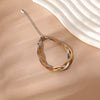 Wholesale Jewelry Simple Style Commute Geometric 304 Stainless Steel 18K Gold Plated White Gold Plated Chain Bracelets Necklace