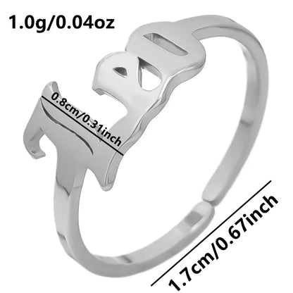 Wholesale Jewelry Simple Style Constellation 304 Stainless Steel 18K Gold Plated Polishing Rings