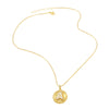 Wholesale Jewelry Simple Style Copper Letter Pendant Necklace With Electroplating And Clavicle Chain