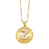 Wholesale Jewelry Simple Style Copper Letter Pendant Necklace With Electroplating And Clavicle Chain