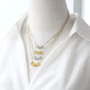 Wholesale Jewelry Simple Style Copper Pendant Necklace With Letter Pattern And Box Chain For Women Electroplated