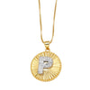 Wholesale Jewelry Simple Style Cross Copper Real Gold Plated Necklace