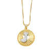 Wholesale Jewelry Simple Style Cross Copper Real Gold Plated Necklace