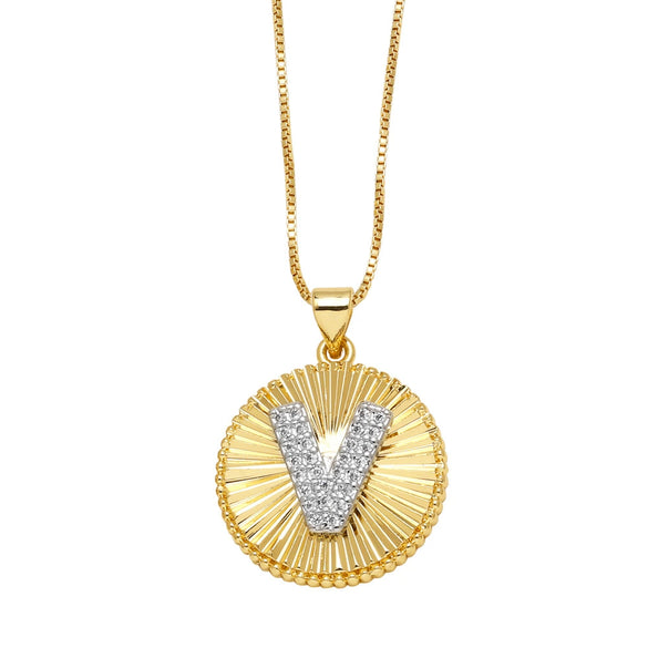 Wholesale Jewelry Simple Style Cross Copper Real Gold Plated Necklace