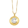 Wholesale Jewelry Simple Style Cross Copper Real Gold Plated Necklace