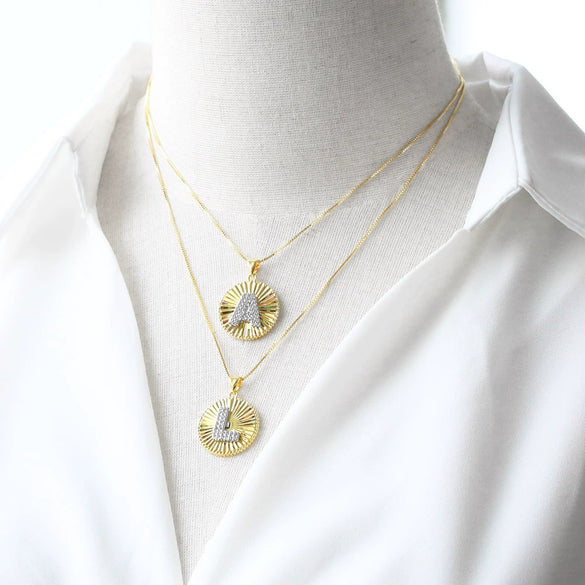 Wholesale Jewelry Simple Style Cross Copper Real Gold Plated Necklace