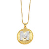 Wholesale Jewelry Simple Style Cross Copper Real Gold Plated Necklace
