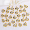 Wholesale Jewelry Simple Style Cross Copper Real Gold Plated Necklace