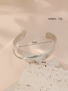 Simple Style Cross Heart Shape Knot Alloy Iron Plating Women'S Bangle