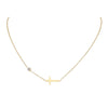 Wholesale Jewelry Simple Style Cross Titanium Steel Plating Necklace