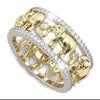 Wholesale Jewelry Simple Style Elephant Alloy Rhinestones Plating Inlay Rings