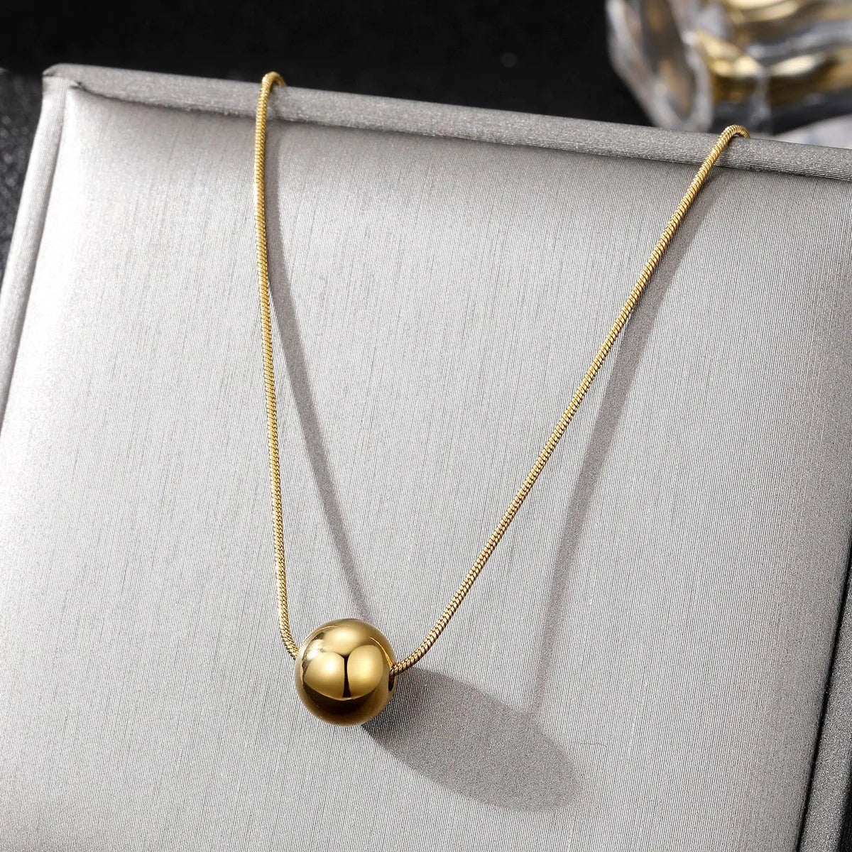 Wholesale Jewelry Simple Style Geometric 201 Stainless Steel Plating Pendant Necklace