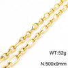 Wholesale Jewelry Simple Style Geometric 304 Stainless Steel 18K Gold Plated Bracelets Necklace