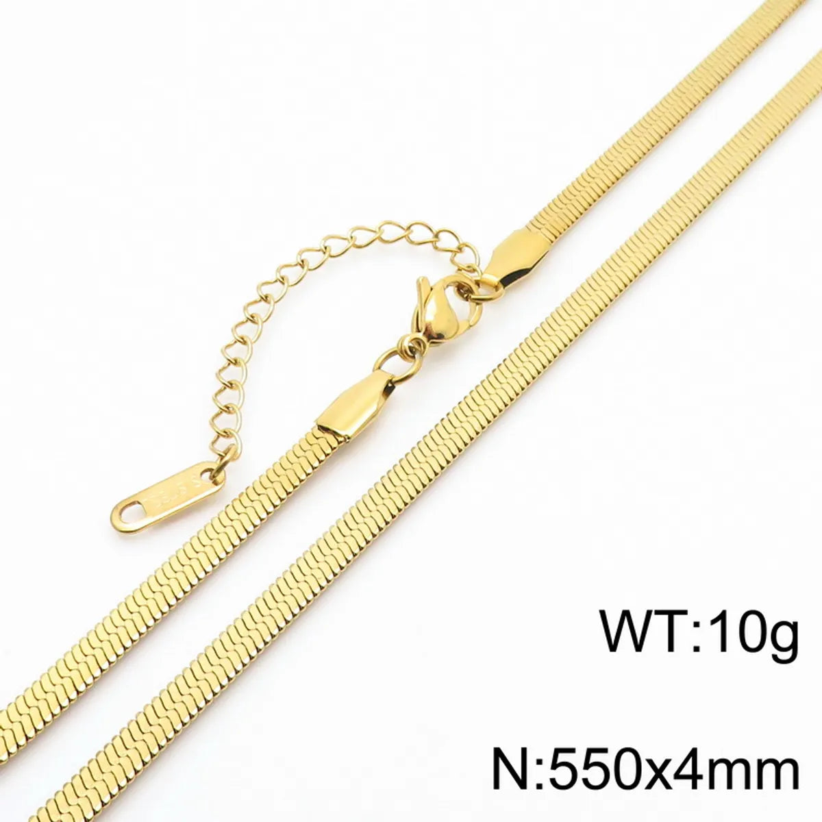 Wholesale Jewelry Simple Style Geometric 304 Stainless Steel 18K Gold Plated Necklace