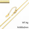 Wholesale Jewelry Simple Style Geometric 304 Stainless Steel 18K Gold Plated Necklace