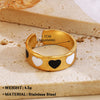 Wholesale Jewelry Simple Style Geometric 304 Stainless Steel Plating Open Rings