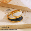 Wholesale Jewelry Simple Style Geometric 304 Stainless Steel Plating Open Rings