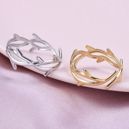 Wholesale Jewelry Simple Style Geometric 304 Stainless Steel Polishing Open Rings