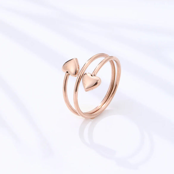 Wholesale Jewelry Simple Style Geometric 304 Stainless Steel Polishing Open Rings