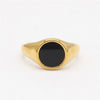 Wholesale Jewelry Simple Style Geometric 304 Stainless Steel Shell 18K Gold Plated Rings