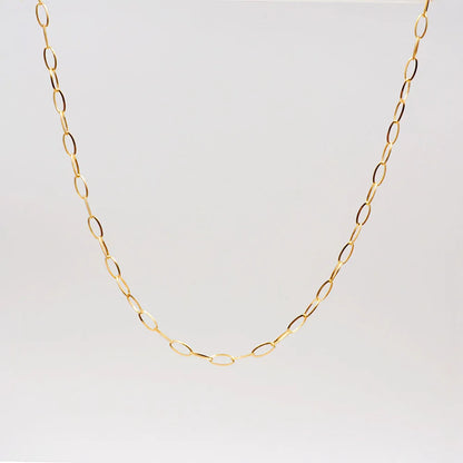 Wholesale Jewelry Simple Style Geometric 304 Stainless Steel Titanium Steel Gold Plated Handmade Necklace