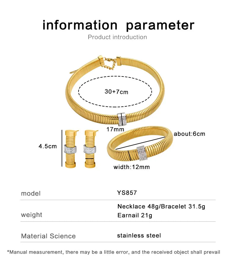 Wholesale Jewelry Simple Style Geometric 304 Stainless Steel Zircon Inlay Bracelets Earrings Necklace