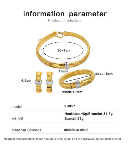 Wholesale Jewelry Simple Style Geometric 304 Stainless Steel Zircon Inlay Bracelets Earrings Necklace