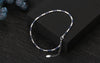 Wholesale Jewelry Simple Style Geometric 925 Sterling Silver Zircon Anklet