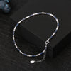 Wholesale Jewelry Simple Style Geometric 925 Sterling Silver Zircon Anklet