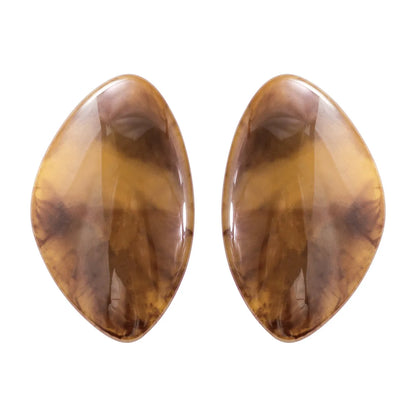 Wholesale Jewelry Simple Style Geometric Agate Ear Studs