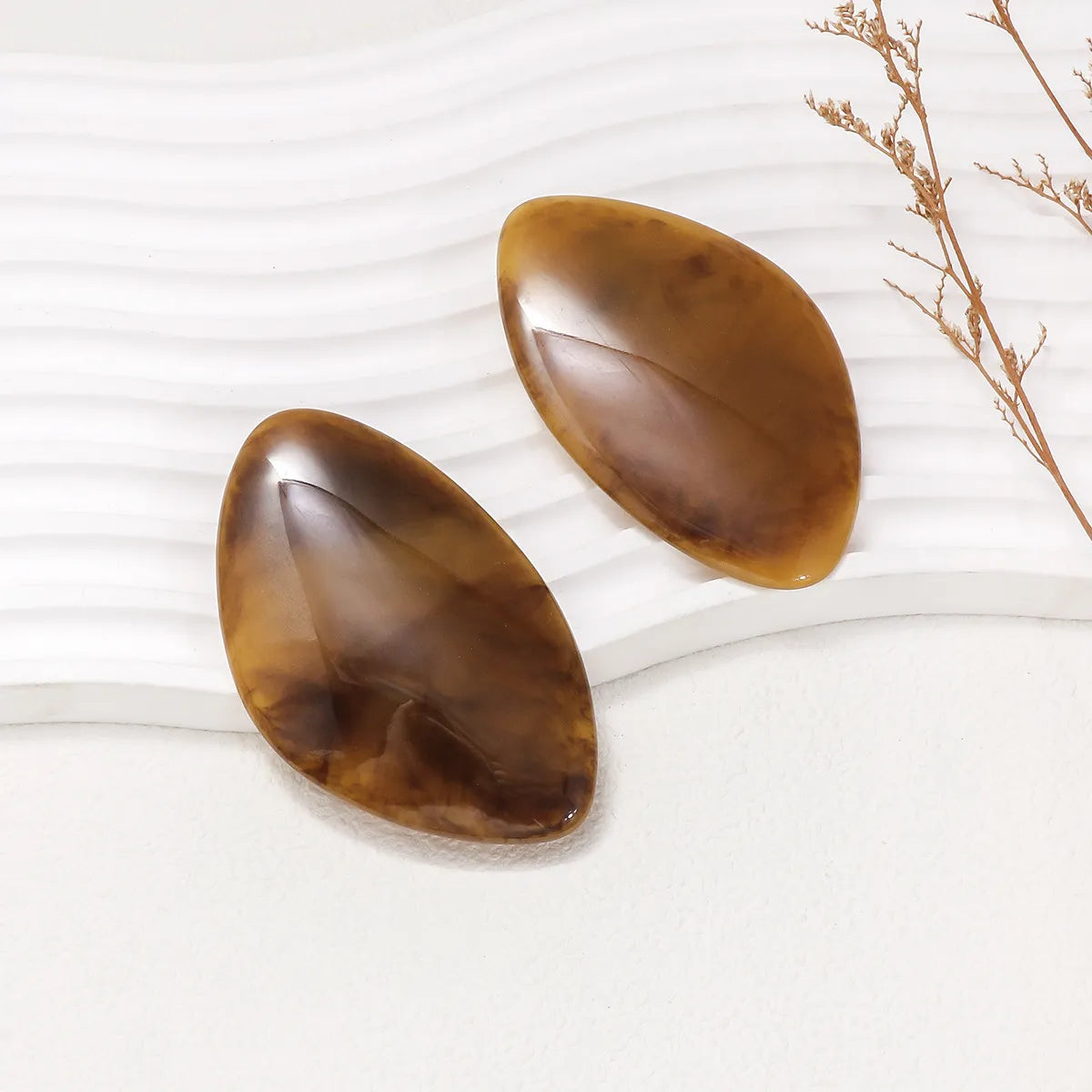 Wholesale Jewelry Simple Style Geometric Agate Ear Studs