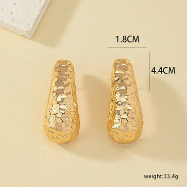 1 Pair Simple Style Geometric Plating Alloy 14k Gold Plated Silver Plated Drop Earrings