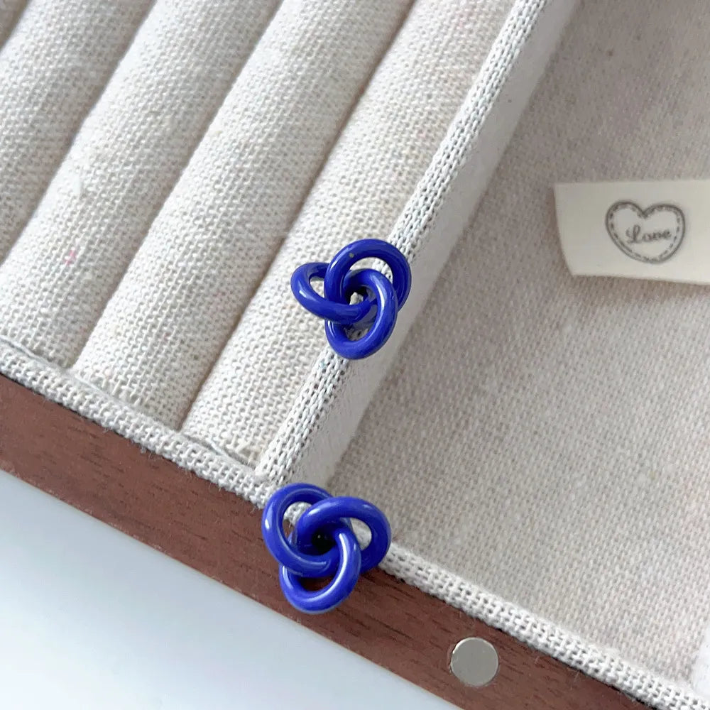 Wholesale Jewelry Simple Style Geometric Alloy Stoving Varnish Ear Studs