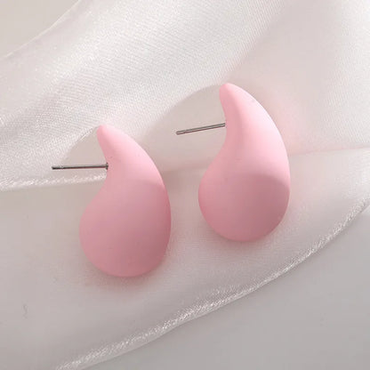 Wholesale Jewelry Simple Style Geometric Arylic Stoving Varnish Ear Studs