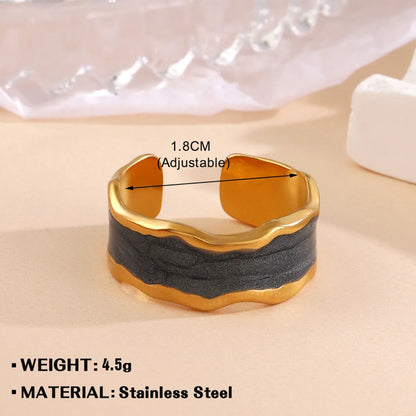 Wholesale Jewelry Simple Style Geometric Heart Shape Eye 304 Stainless Steel Plating Open Rings